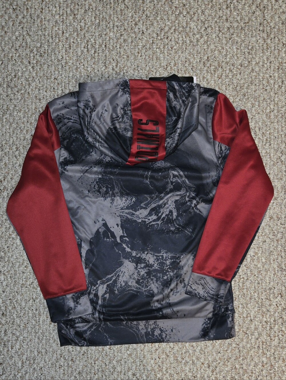 NWT NFL Cardinals Arizona Youth Hoodie Red/ Grey Size Large 14/16 - Picture 3 of 7